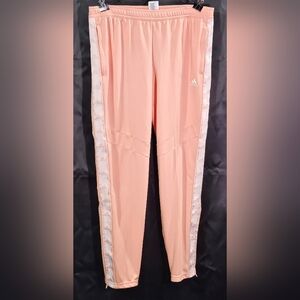Adidas Women Glow Pink White Athletic Track Pants Soccer Size Large NWOT . New w